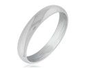 Comfort Fit Wedding Bands: Platinum 4mm Half Round Comfort Fit Band. Size 7