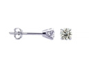 Diamond Stud Earrings: 1/3ct Fine Diamond Stud Earrings In Platinum