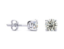 Diamond Stud Earrings: 1 1/4ct Classic Quality Diamond Stud Earrings In Platinum