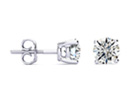 Diamond Stud Earrings: 1 3/4ct G/H SI/VS Round Diamond Stud Earrings In Platinum
