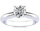 Luxury Engagement Rings: 1ct Platinum Diamond Engagement Ring, G color, H color, SI1 clarity, SI2 clarity