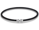 For a classic sterling silver bracelet, try this modern mesh style bangle bracelet.   This bracelet has  20 CZ accents.  This bracelet is 7 inches and fits wrist sizes 6-7.