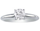 Engagement Rings: 1.50ct Round Diamond Solitaire Ring in 14k White Gold, J/K Color, I1/I2 Clarity