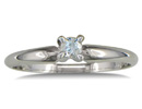 Promise Rings: .10ct Diamond Promise Ring in 10k White Gold