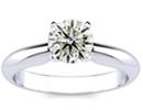 Engagement Rings: Beautiful 1ct Diamond Solitaire Ring in 18k White Gold, Closeout Price, I/J Color, I1 Clarity.
