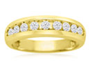 Mens Diamond Wedding Band: 1/2ct Round Diamond Heavy Mens Wedding Band in 14k Yellow Gold
