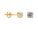 Diamond Stud Earrings: Our Most Popular 1/2ct Diamond Stud Earrings in 14k Yellow Gold
