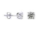 Diamond Stud Earrings: 1ct Diamond Stud Earrings in 14k White Gold at A Fantastic Value