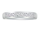 Platinum Diamond Wedding Bands: 1/3ct Platinum Diamond Wedding Band, Channel Set
