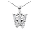 Diamond Pendants: Pretty & Understated White Gold Diamond Butterfly