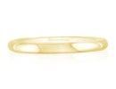 Comfort Fit Wedding Bands: 14k Yellow Gold 3mm Comfort Fit Wedding Band, Size 4.5