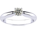 Inexpensive Engagement Rings: 1/3ct Diamond Engagement Ring in 14k White Gold, J/K color, I2 clarity
