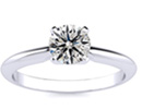 Engagement Rings: 3/4ct Closeout Diamond Solitaire Ring, 14k White Gold. 

