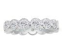 Diamond Eternity Bands: Almost 2ct Bezel Set Eternity Band, Size 6.5 and 7 in 14k White Gold