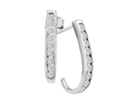 Diamond Hoop Earrings: 1/2ct Diamond Hoop Earrings in 10k White Gold. Extremely LOW Price