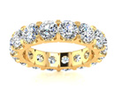 Diamond Bands: 14k 5ct U-Based Diamond Eternity Band, GH SI, Ring Sizes 4 to 9 1/2