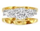 Diamond Bridal Sets: 3/4ct Diamond Bridal Set With .40ct Center Diamond in 14k Yellow Gold