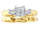 Diamond Bridal Sets: 1ct Diamond Bridal Set With 1/2ct Center Diamond in 14k Yellow Gold