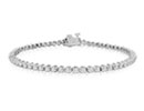 Genuine Diamond Tennis Bracelets: 2ct Round Based Diamond Tennis Bracelet in 14k White Gold