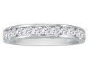 Wedding Bands: 1/2ct Popular Channel Set Diamond Anniversary Band in 10k White Gold