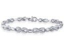 Diamond Bracelets: 3/4ct Diamond Bracelet in Sterling Silver
