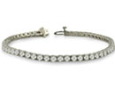 Diamond Tennis Bracelets: 5ct Round Setting Diamond Tennis Bracelet in 14k White Gold