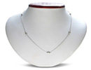 Whether it's worn layered or on its own, this sterling silver diamonds by the yard necklace is perfect for every day wear.  Diamond content is 1/3 carat in G/H color, I2/I3 clarity.  One star diamonds.