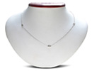 For a look that will never go out of style, is this sterling silver diamonds by the yard necklace.  Diamond content is 1/5 carat in G/H color, I2/I3 clarity.  One star diamonds.