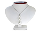 This pearl journey drop pendant adds a touch of class to any outfit.  Pendant hangs on an 18 inch sterling silver chain.