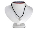 For a modern day pearl necklace try this solitaire natural pearl pendant.  Pearl hangs on an 22 inch black felt chain.