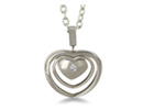 Beautiful Triple Heart Pendant Crafted in Stainless Steel