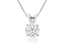 Diamond Pendants: 2/3ct 14k White Gold Diamond Pendant, 3 stars
