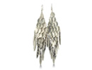 Make a statement with these over the top multi shaped dangle leaf earrings. These alloy metal earrings are so lightweight that you will feel as if you are wearing no earrings at all!  Earrings are 4 inches long.