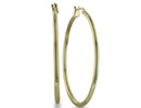 If you are searching for a pair of everyday hoops, than look no further. These classic 24 karat yellow gold plated brass hoop earrings are lightweight and durable. These earrings are 1 1/2 inches in diameter.