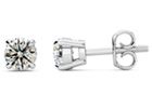 Diamond Stud Earrings: 1/2ct Diamond Stud Earrings in 14k White Gold. Featured on Dr. Phil