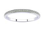 Diamond Bands: 1/10ct MicroPpave Diamond Womens Wedding Band in 10k White Gold