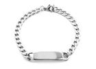 Stainless Steel Men's Bracelets: 7 inch Nuestro Stainless Steel ID Bracelet
