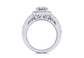 2.25ct Princess Diamond Bridal Set in 14k White Gold
