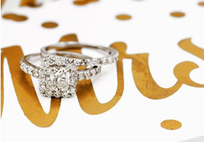 2.25ct Princess Diamond Bridal Set in 14k White Gold
