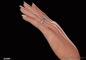 1ct Diamond Bridal Set in 14k White Gold
