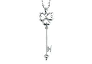 Diamond Key Pendant
