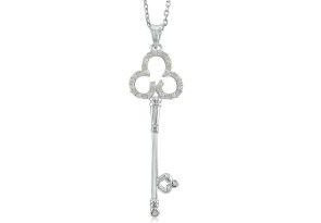 Diamond Key Pendant