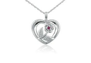 Rose Heart Pendant