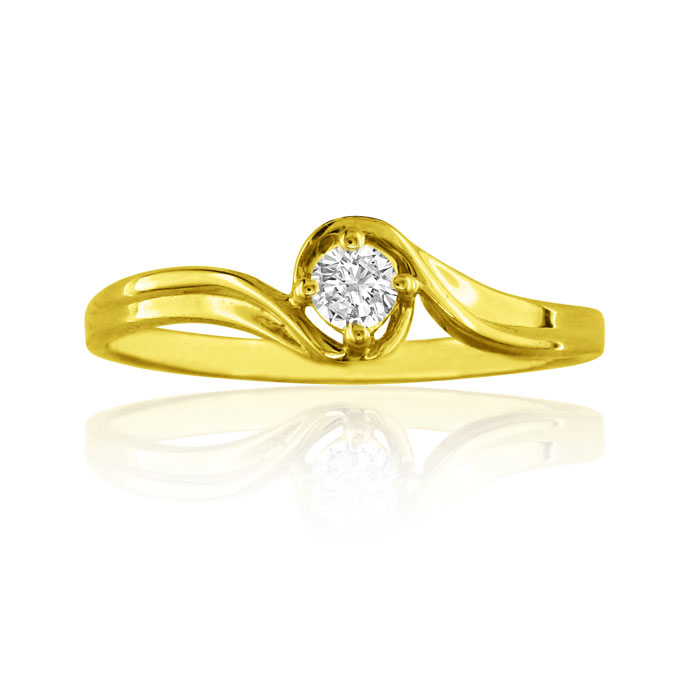 .05ct Diamond Promise Ring in 10k Yellow Gold