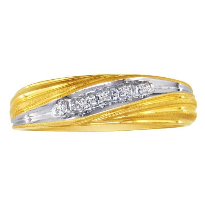 Men's Promise Ring with Five Diamonds in 10k Yellow Gold Item number ... Men's Promise Ring with Five Diamonds in 10k Yellow Gold Item number ...