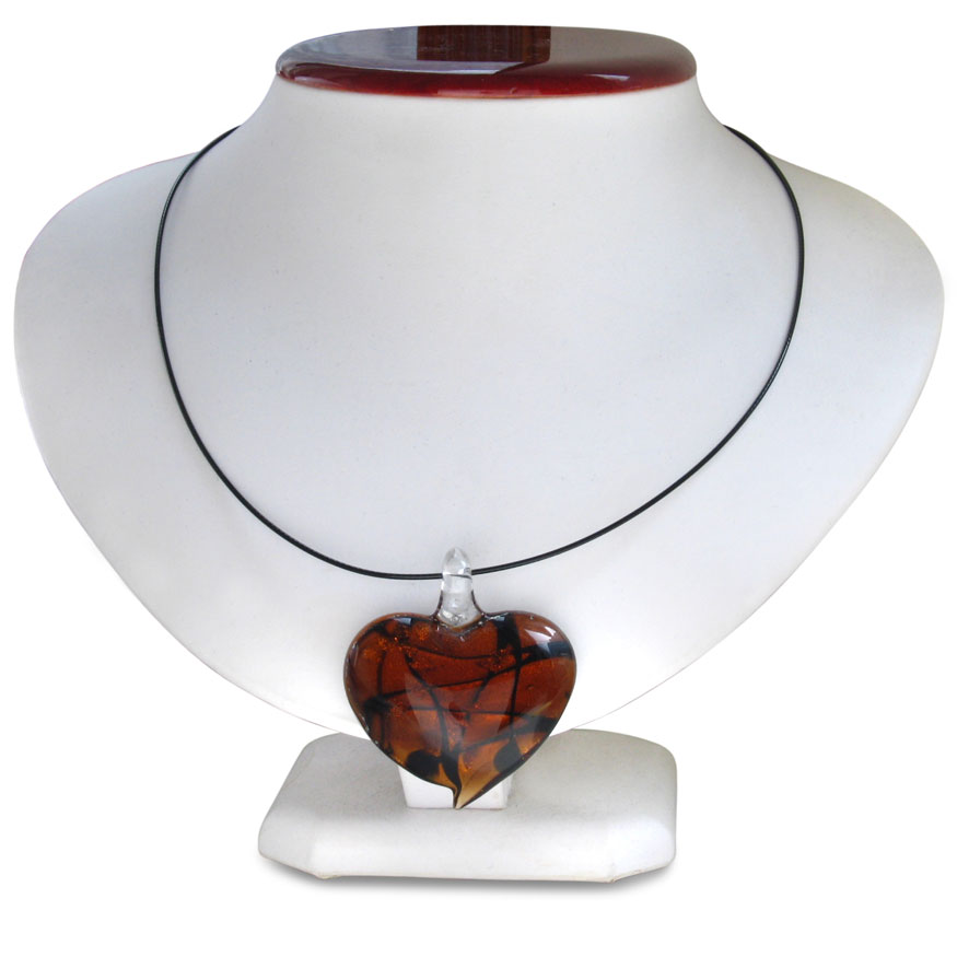 Copper and Black Murano Glass Pendant now only $9.99