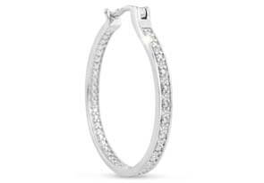 1/4ct Diamond Hoop Earrings

