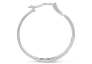 1/4ct Diamond Hoop Earrings
